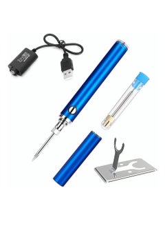 Buy Portable USB Cordless Soldering Iron Kit, Wireless Rechargeable Battery Powered, Wireless Charging Welding Tool 510 Pen Electronic Soldering Kit in UAE