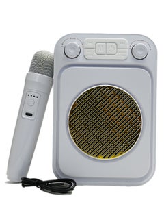 Buy Karaoke Speaker With Mic And Portable Speaker With Microphone Bass High Quality Loud Mini Wireless Bluetooth Speakers Family Karaoke Kit Microphone Stereo in UAE