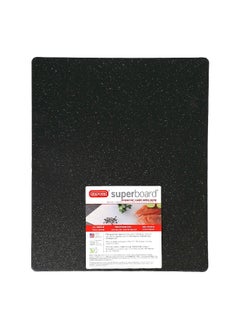 Buy Non-Slip Rectangular Plastic Cutting Board Black 0.25 x 14 x 17 Inch 403-50 in Saudi Arabia