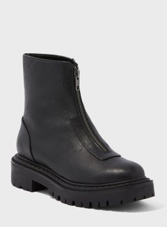Buy Front Zip Ankle Boots in UAE