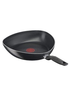 اشتري Tefal C26770 Start-Easy Triangle Pan 26 cm Non-Stick Coating Safe Thermal Signal Thermo-fusion Healthy Cooking Suitable for Induction Effortless Cleaning Black في الامارات