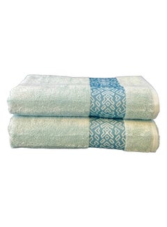 Buy Luxury Soft and Absorbent Towel Set (2 Pack) - Perfect for Bath, Hand, Beach, or Pool (70 x 140 cm, 500 GSM, 490g) in Saudi Arabia