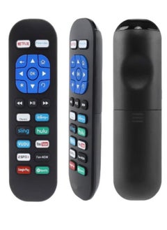 Buy Replacement Voice Remote Control For All Roku TV (Hisense/TCL/Sharp/Insignia/ONN/Sanyo/LG/Hitachi/Element/Westinghouse) Black in Saudi Arabia