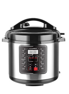 Buy Electric Pressure Cooker Stainless Steel Body Touch Programmable 6L Capacity 1000 Watts in UAE