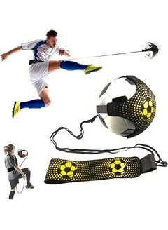 Buy Football Kick Trainer Soccer Training, Volleyball Kick Trainer SoloTraining Aid - Hands Free With Adjustable Waist Belt in Saudi Arabia