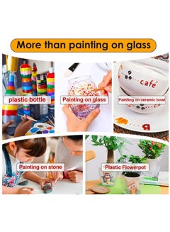 اشتري 12 Colors Professional Glass Paint Set في الامارات
