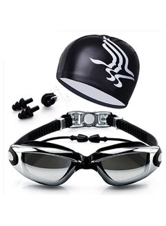Buy Waterproof Swimming Goggles Cap And Earplugs in Saudi Arabia