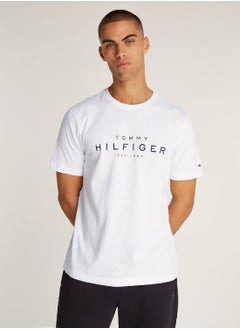 Buy Men's Big Hilfiger T-shirt - Cotton, White in Saudi Arabia