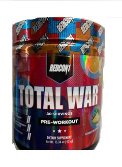 Buy Total War Pre Workout Fruit Punch 30 Servings 435g in UAE