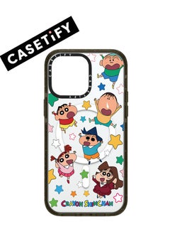 Buy Apple iPhone 13/14 Case,Crayon Shinchan Stickers Magnetic Adsorption Phone Case - Semi transparent in UAE