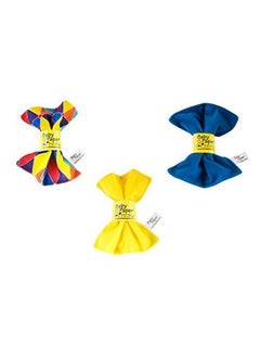 Buy Original Crinkle Sensory Toy ; Triangle Yellow Blue 3Pack ; Bright Colors Washable And Nontoxic Crinkle Paper For Babies ; Perfect Bow Gift Topper Reusable As A Crinkle Toy in UAE