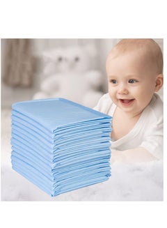 Buy 25-Piece Disposable Changing Pads, Baby Underpads, Waterproof Diaper Changing Pads, Bed Table Protector Mat 90x60cm in Saudi Arabia