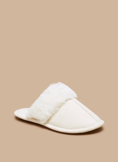 Buy Textured Slip On Bedroom Slippers By Shoexpress in UAE