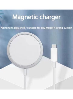 Buy 15W MagSafe Magnetic Wireless Charger for iPhone12/13/14 in Saudi Arabia