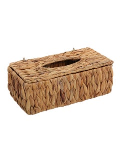 Buy Water Hyacinth Tissue Box Natural in UAE