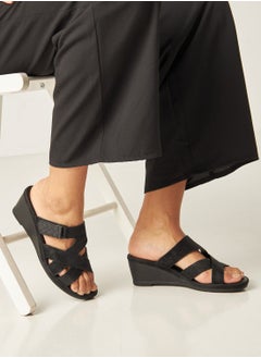 Buy Slip On Sandals with Wedge Heels in Saudi Arabia