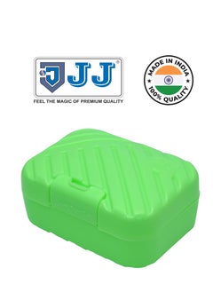 اشتري JJ Cherry Soap Dish Plastic Box, Bathroom Soap, Dish Reusable Plastic, Case Box, Dish Container for Travel Camp And Storage Useful Processed Green في الامارات