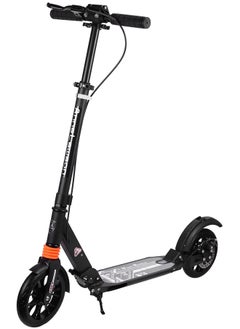 اشتري Adult Kick Scooter All Aluminum Body All Terrain Rubber Wheel For Teenagers and Adults (Black) في الامارات