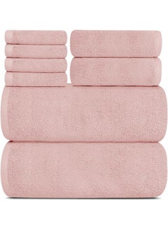 Buy Premium Bath Towels Set Pack of 8 in UAE