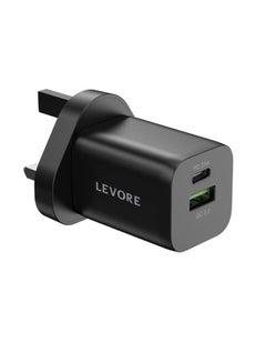 Buy Dual Port Type-C And USB Port 33W Wall Charger in Saudi Arabia
