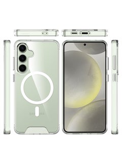 اشتري MagSafe Clear Case & Screen Protector Bundle for Samsung Galaxy S24 FE – Magnetic Clear Cover with Screen Protection, Ultra-Slim, Shockproof, and Scratch-Resistant Design في الامارات