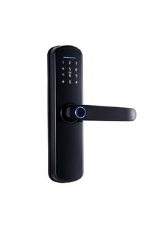 اشتري WAFU Tuya Fingerprint Lock Indoor Electronic Lock Smart Fingerprint Password Card Mechanical Key Touchscreen Keypad Door Lock for Home Hotel Office Door في السعودية