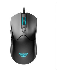اشتري Aula S13 Wired Gaming Mouse, Professional Office Mouse, 6 Button 3600DPI Backlight Mouse for Gamer Desktop PC في مصر