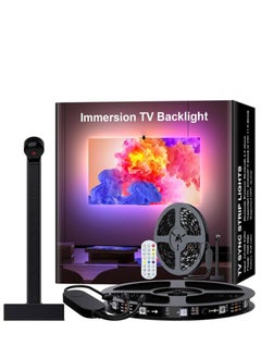 اشتري Immersion TV Backlights with Camera, Smart Ambient TV Strip RGB Backlights Led Strip Light Lamp Living Room Strip LED (3.8 meter) في مصر