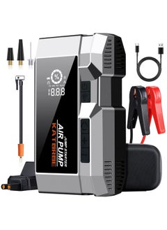 Buy Ultimate Car Jump Starter with Air Compressor – 4000A Peak Power for Fast and Reliable Starts, 160 PSI Air Compressor, Quick Charge 3.0, Large Display, and Multi-Mode Flashlight for Enhanced Safety in UAE