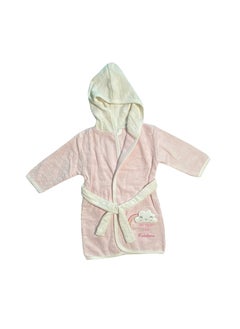 Buy Bathrobe For Baby Unisex Rainbow Face Model in UAE