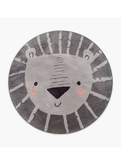 اشتري Lion round rug dia150 grey في الامارات