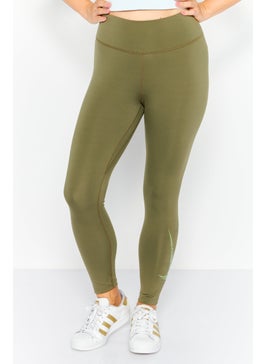 اشتري Women Sportswear Fit Training Leggings, Olive في الامارات