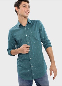 Buy Printed Slim Fit Shirt in UAE