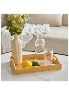 Buy Bamboo Tray 38 x 6 x 28 cm in Saudi Arabia