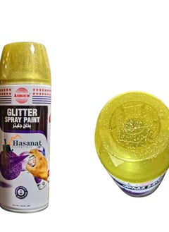 Buy Hasanat Essentials Asmaco Glitter Spray Paint Intense Shimmer Finish Multi Surface Sparkling Scrapbooking DIY Decorations Interior Use 400ML Various Colors.. in UAE