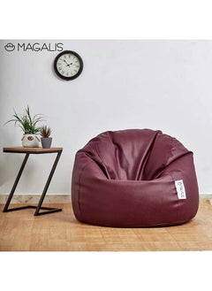 Buy Stam Leather Bean Bag Maroon in Egypt