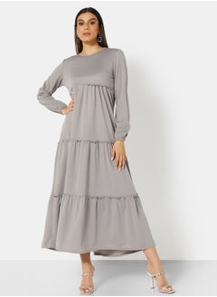 Buy Ruffle Detail Midi Dress in UAE