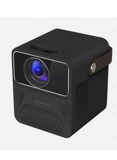 Buy HD Smart Projector Black Android + Remote Control + Netflix + YouTube in UAE
