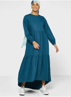 Buy Tiered Asymmetrical Hem Dress in Saudi Arabia