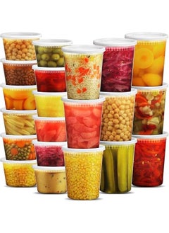 Buy 48 Sets of Deli Food Containers with 54 Lids, Quart & Pint Size, BPA-Free, Dishwasher/Microwave Safe in Saudi Arabia