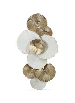 Buy Miela Wall Decor, Gold & White - 91x49x6 cm in UAE