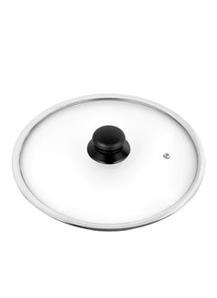 اشتري Delcasa 24CM Tempered Glass Lid with Bakelite Knob DC2468| في الامارات