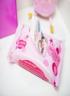 Buy GINNI Premium Baby Wet Wipes Cleansing Wipes With Aloe Vera & Jojoba Oil & Vitamin E - 60 Pulls/Pack (240 Wipes) in UAE
