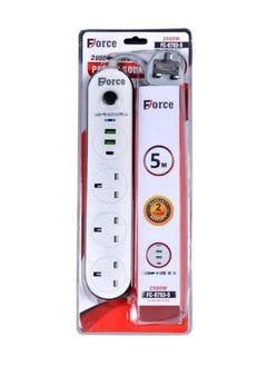 Buy Electrical connection with several strong and durable outlets, 5 meters long in Saudi Arabia