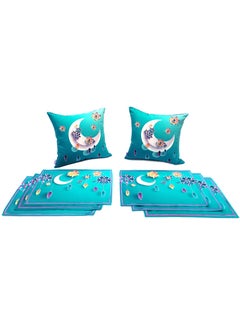 اشتري Set of 6 Ramadan Place Mats and 2 Cushion Covers في الامارات