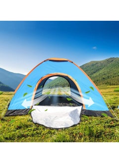 اشتري Camping Tent 3 4 Person Automatic Pop Up Family Camping Heat Dissipation Water Resistant UV Protection Sun Shelter for Hiking Mountaineering Beach Easy to Install with Storage Bag في السعودية