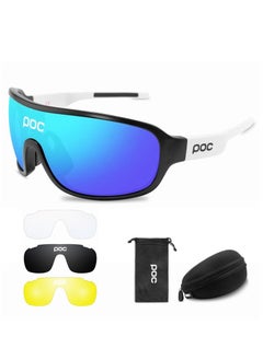 Buy 4 Lens Cycling Sunglasses Outdoor Eyewear Men Women Cycling Glasses in UAE