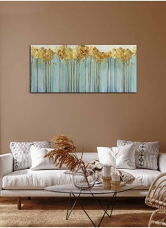 Buy Framed Canvas Wall Art Stretched Over Wooden Frame, Panorama Orientation Modern Art Painting, For Home, Living Room, Office Décor in Saudi Arabia