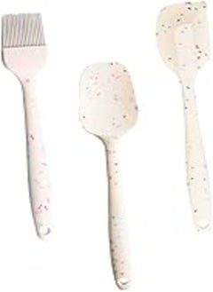 اشتري 3 * 1 silicone applicator kit keeps granite from getting scratched with spatula oil applicator brush for hanging very excellent cooking easy to move on freshness granite and easy to clean في مصر