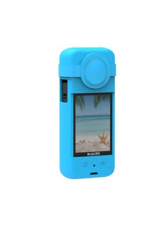 Buy Anti-Drop Case Silicone Case Compatible with Insta360 ONE X 3 Panoramic Action Camera Blue in UAE